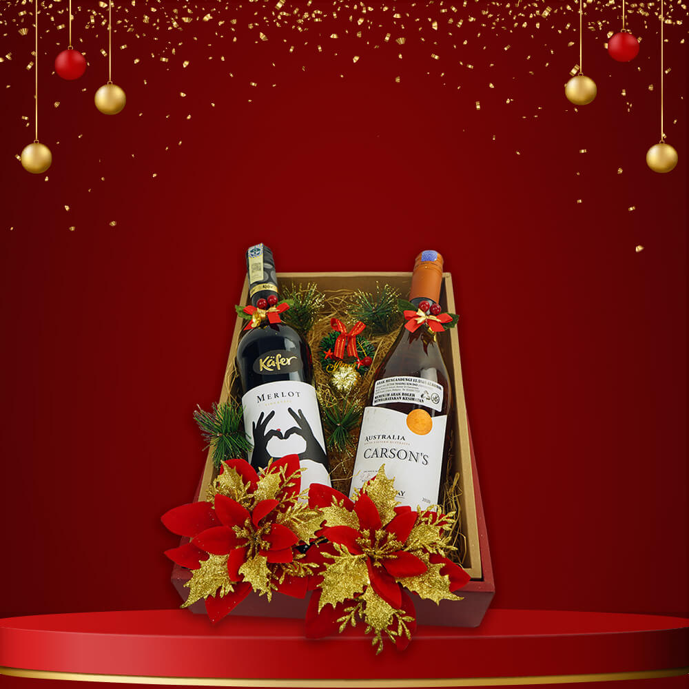 Hamper World Christmas Wine Duo Gift